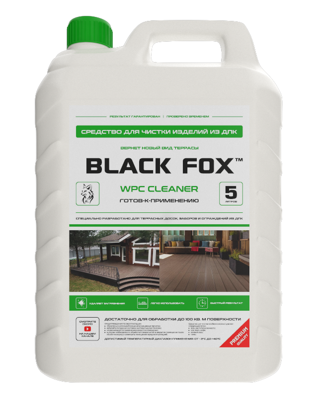 Чистящее средство BLACK FOX wpc cleaner для террасных досок из ДПК